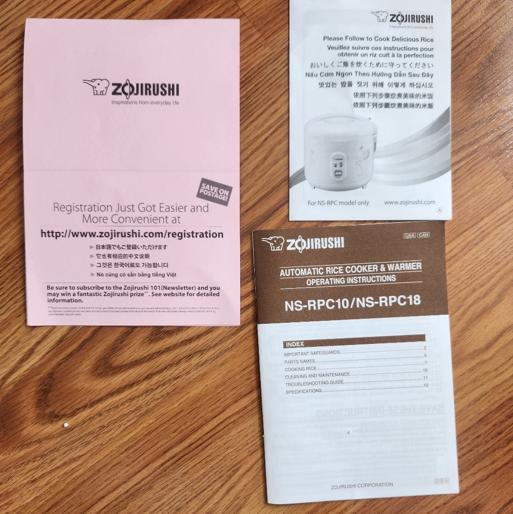 Zojirushi NS-RPC10 Rice Cooker & Warmer - 5.5-Cup - Metallic Gray - Open Box - Picture 15 of 16